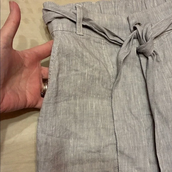 NWT Lou & grey linen blend high baggy style tie waist beach summer pants - Picture 5 of 10